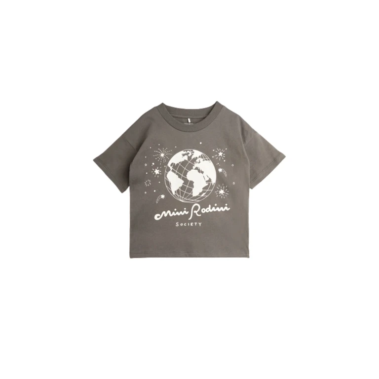 Mini Rodini Society T-shirt - Grey