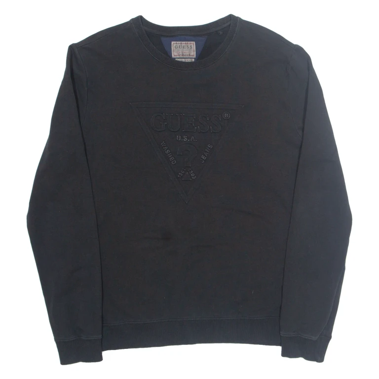 GUESS Extra Slim Fit Mens Sweatshirt Black M