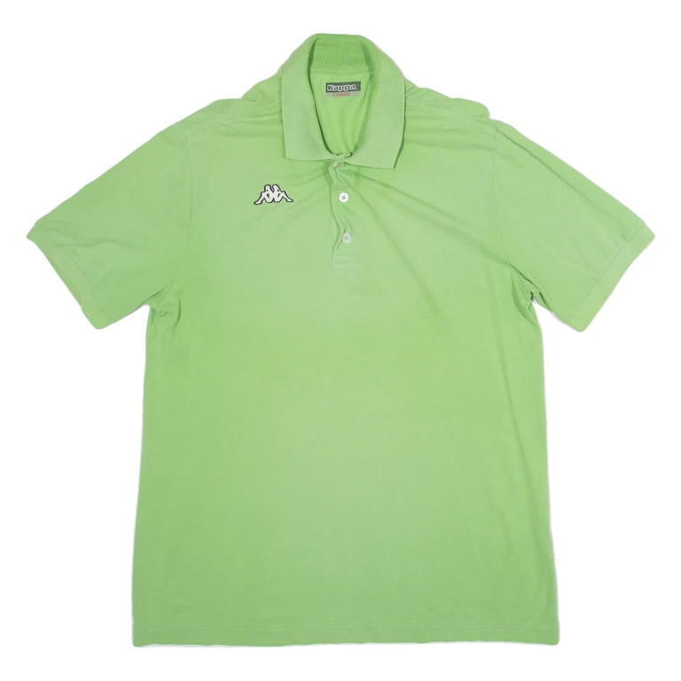 KAPPA Mens Polo Shirt Green L