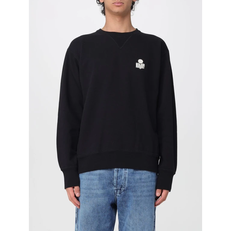 Cotton Logo Crewneck Sweatshirt (SW0030HAD1M05H01BK)