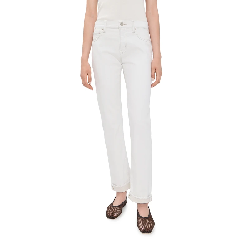 MOUSSY VINTAGE Slim Straight Jeans White 28