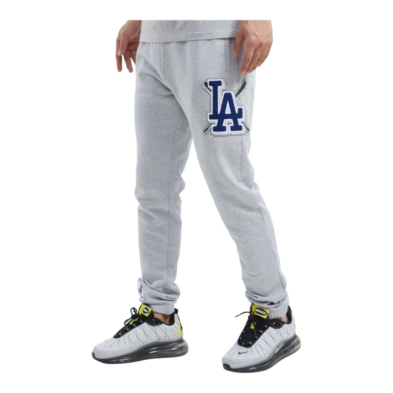 MLB Los Angeles Dodgers Mash Up Logo Men Sweatpants Heather Grey