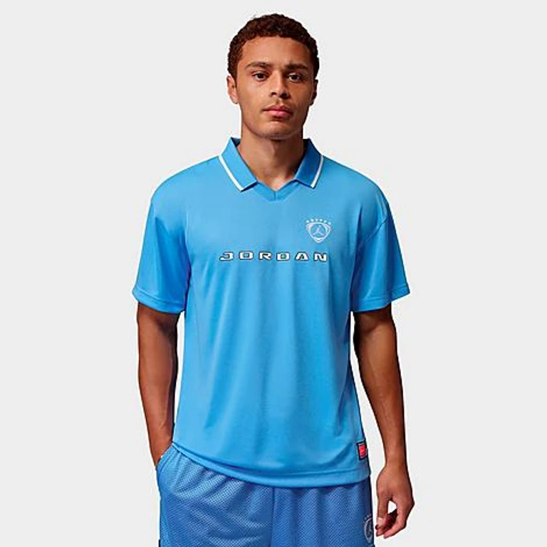 Jordan Men's Brooklyn Soccer Top in University Blue Size: Small
