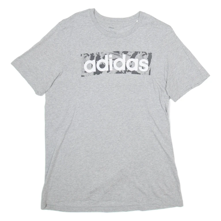 ADIDAS Mens T-Shirt Grey L (NN1-251024-15253)