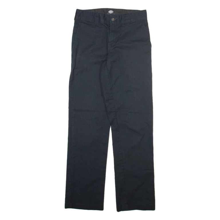 DICKIES Mens Trousers Black Regular Straight W28 L32
