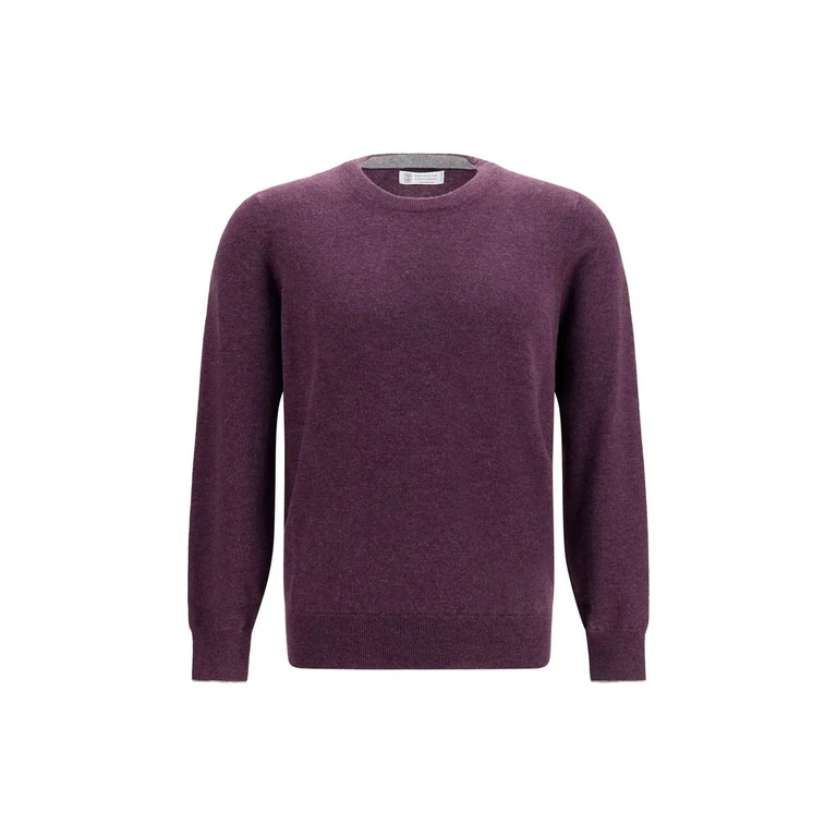 Brunello Cucinelli Purple Cashmere Sweater Clothing - Men