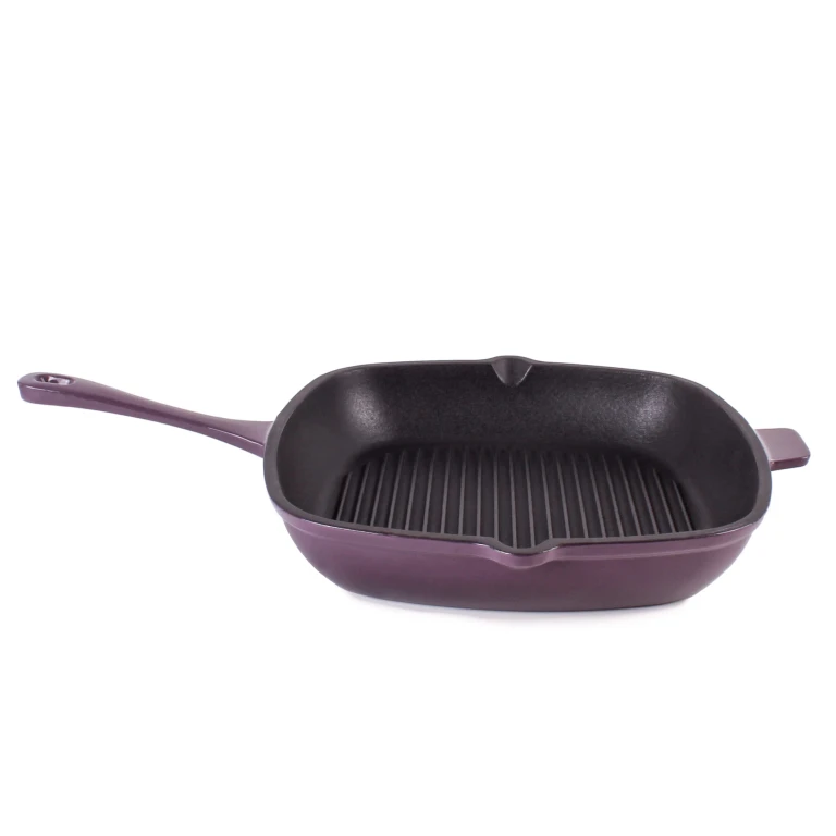 Neo Cast Iron Square Grill Pan 11", Purple