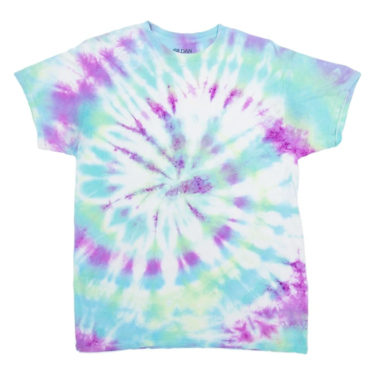 GILDAN Mens Tie Dye T-Shirt Blue M