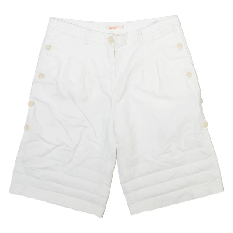 TIMBERLAND Womens Casual Shorts White M W30