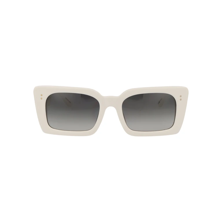 Linda Farrow Lfl1297c7sun 7 07 White Light Gold Grey Gradient Acetate Sunglasses - Women