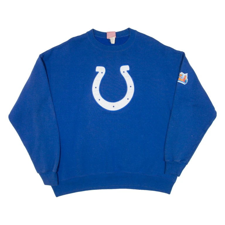 NFL Superbowl Mens Sweatshirt Blue USA XL