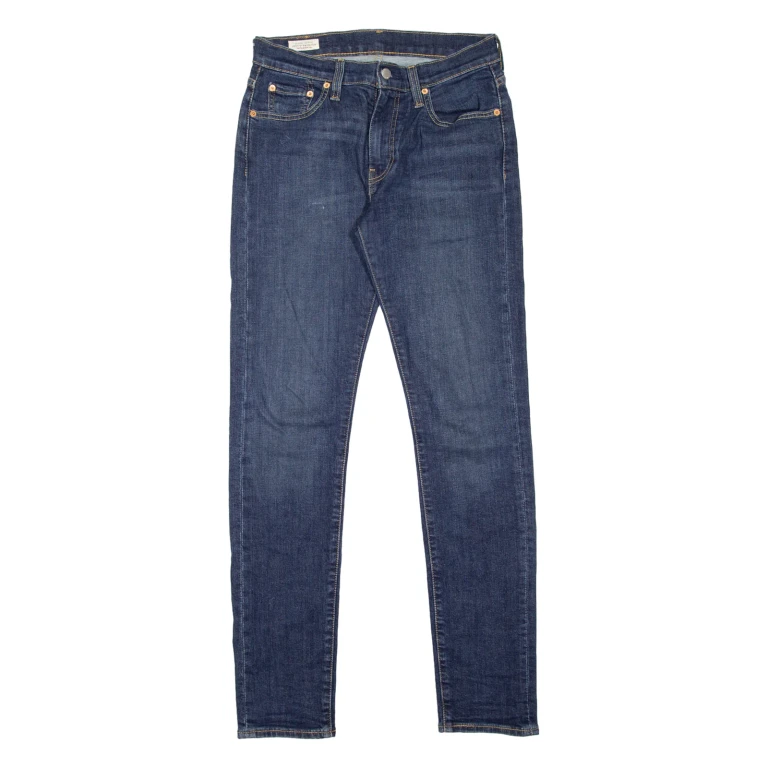 LEVI'S 519 Jeans Premium Mens Blue Slim Skinny Stone Wash W30 L34