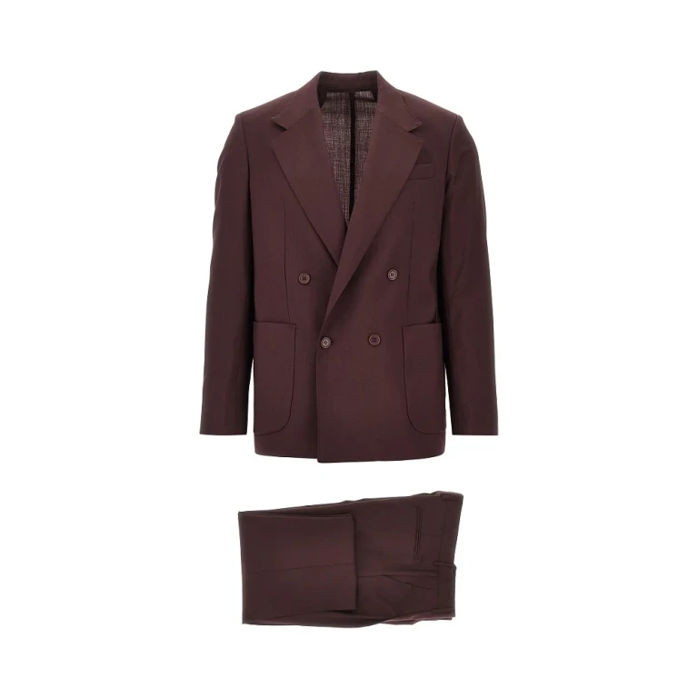 MARSEM Light wool double-breasted tailored suit Man 48
