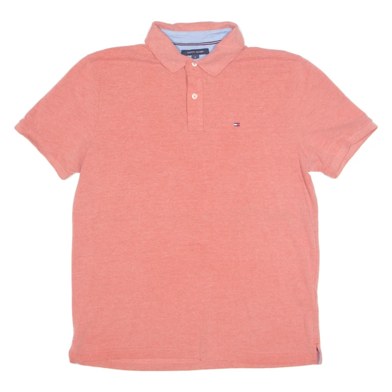 TOMMY HILFIGER Mens Polo Shirt Pink M