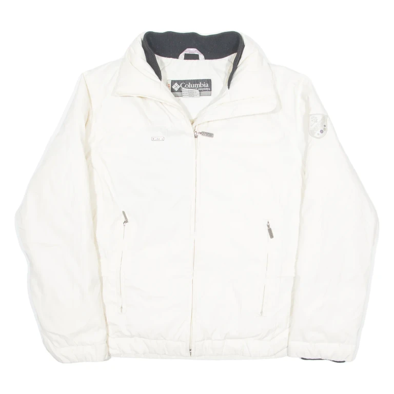 COLUMBIA Down Insulated Womens Puffer Jacket Cream M