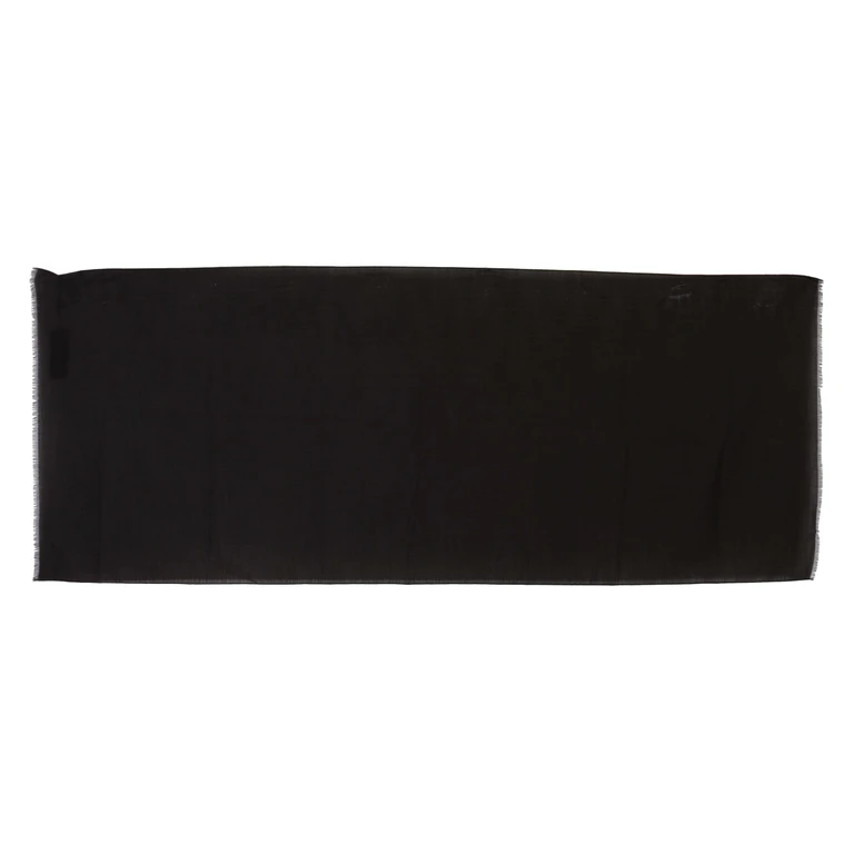 Dolce & Gabbana Dark Gray Virgin Wool Striped Pattern Wrap Scarf Clothing - Men