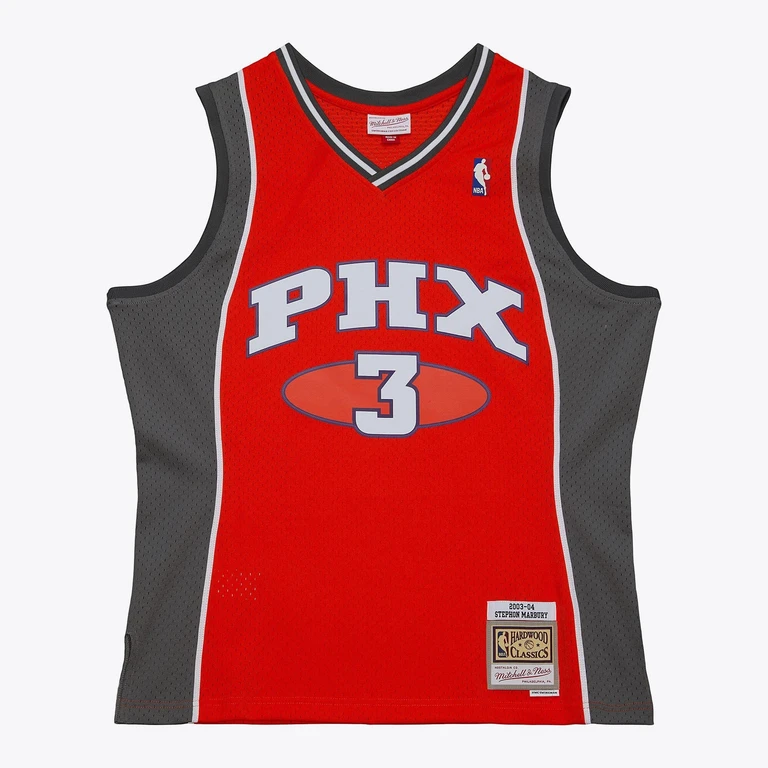 Men's NBA Alt. Orange Jersey Suns 2003 Stephon Marbury