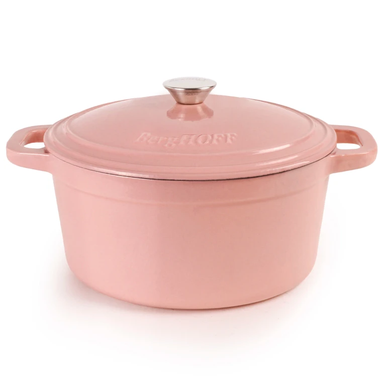 Neo Cast Iron 7qt. Round Dutch Oven 11" with Lid, Pink