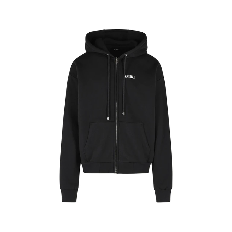 Sweat à capuche Amiri en coton noir