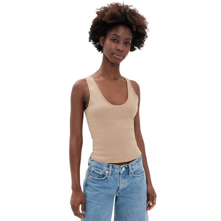 PAIGE Bali Tank Macadamia XL