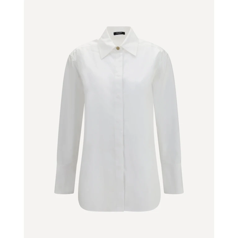 BALMAIN Cotton poplin Shirt Female 36