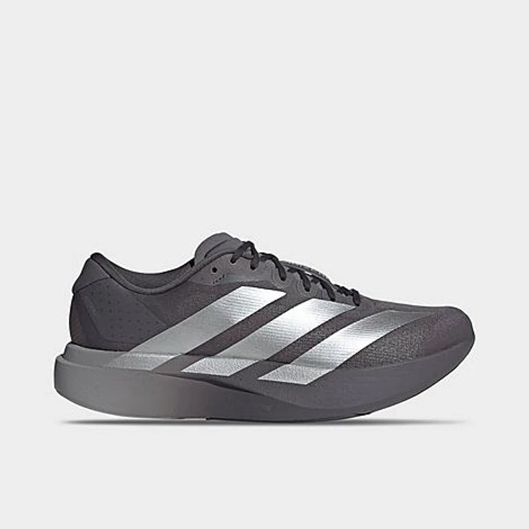 adidas Men's adizero EVO SL College Pack Running Shoes in grey strata/silver m Size: 7.5