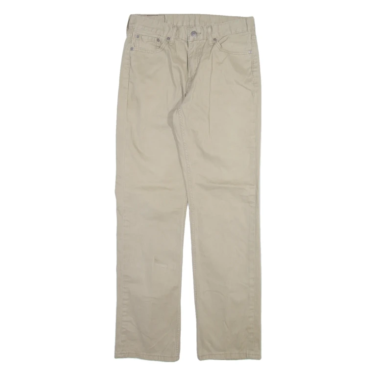 LEVI'S 514 Mens Trousers Beige Slim Straight W30 L32