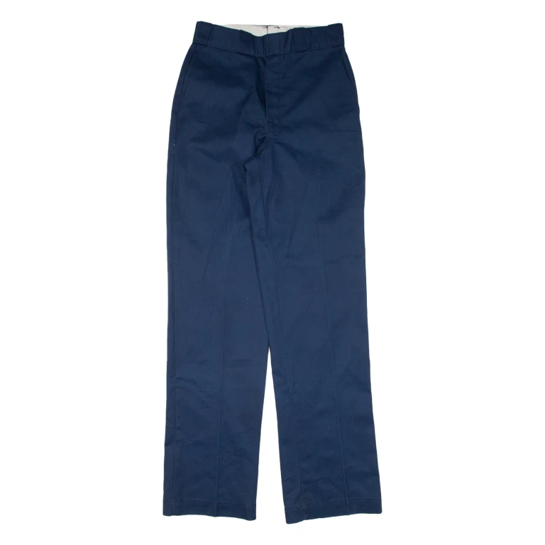 DICKIES Workwear Mens Trousers Blue Regular Straight W28 L34