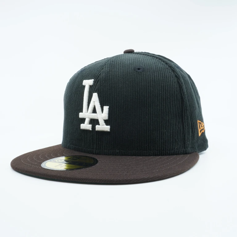 Men's MLB La Dodgers 5950 Cord Burnt Wood Fitted Hats