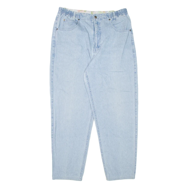 TEDDY'S Womens Jeans Blue Regular Mom 90s W31 L28