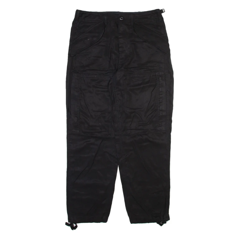 POLO RALPH LAUREN Womens Trousers Black Relaxed Straight W30 L28