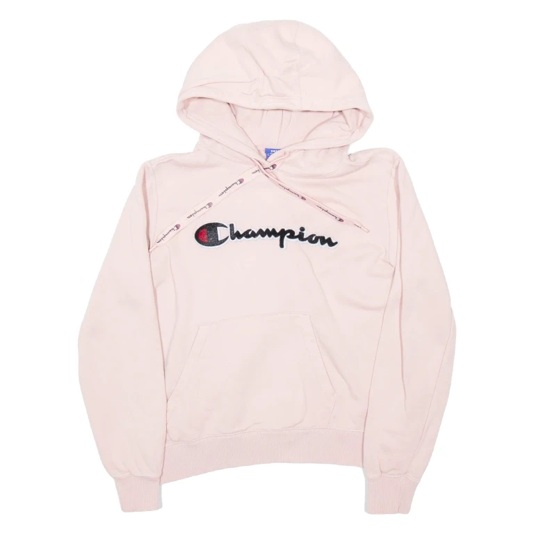 CHAMPION Womens Pink Hoodie S