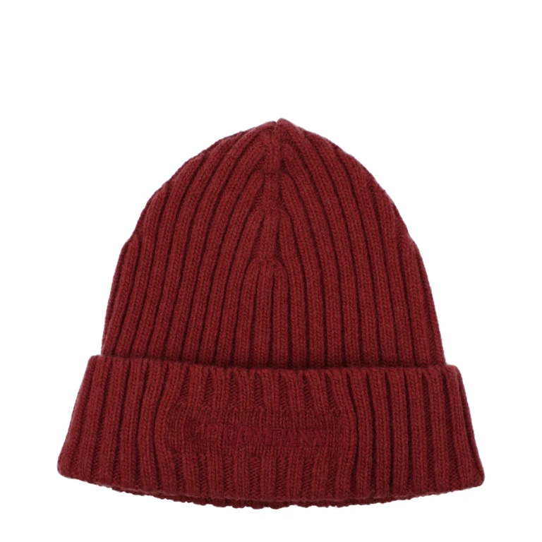C. P. Company Red Wool Beanie Accessory - Men