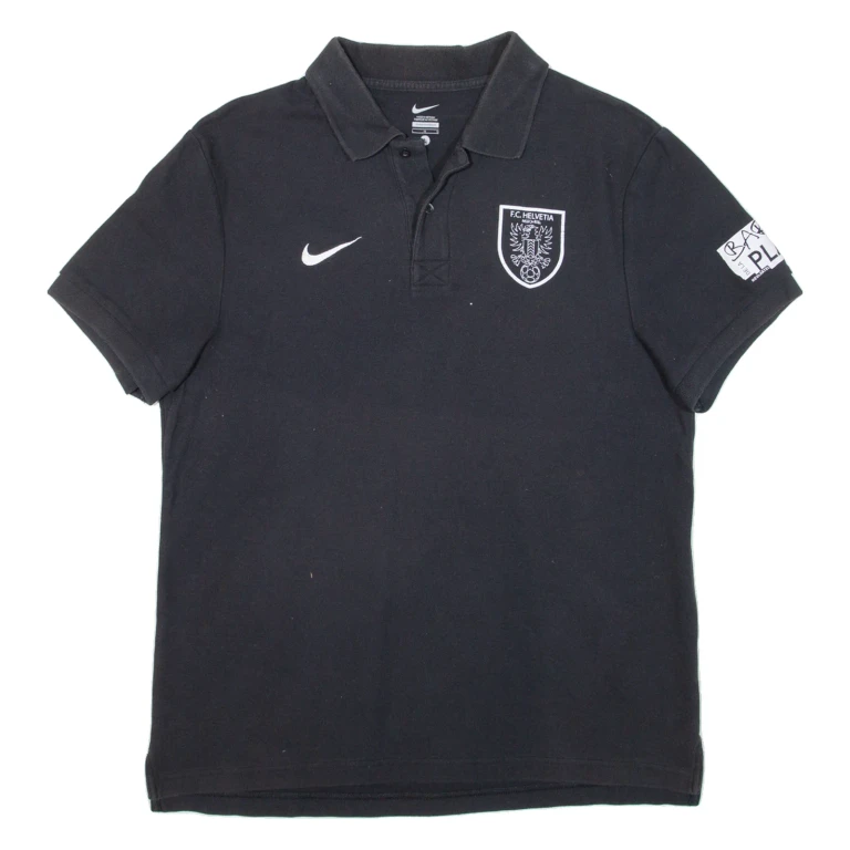 NIKE Mens Polo Shirt Black L
