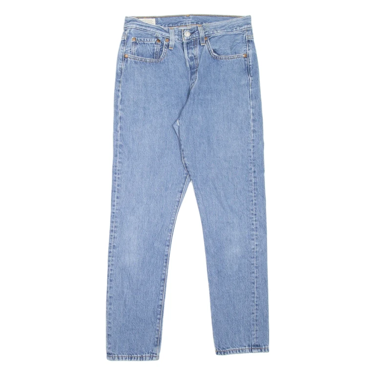LEVI'S 501S Jeans BIG E Womens Blue Skinny Straight W27 L28