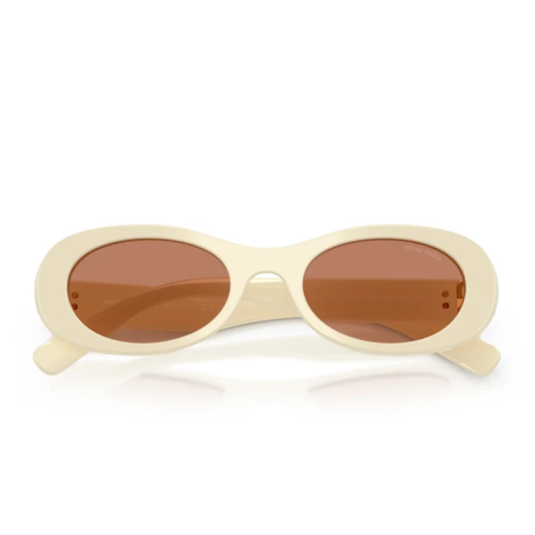 Miu Miu Miu 0mu 06zs White Acetato Sunglasses - Women