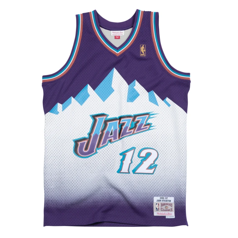 Men's NBA Swingman Road Jersey Jazz 96 John Stockton Jerseys