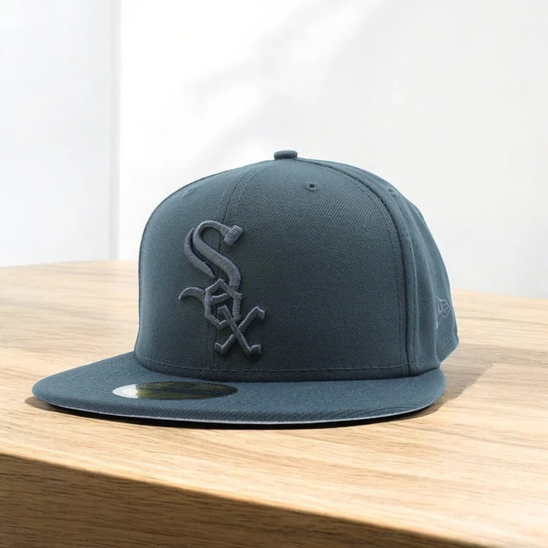 Men's MLB Chicago White Sox 5950 Fitted 'Color Pack'-Graphite Hats