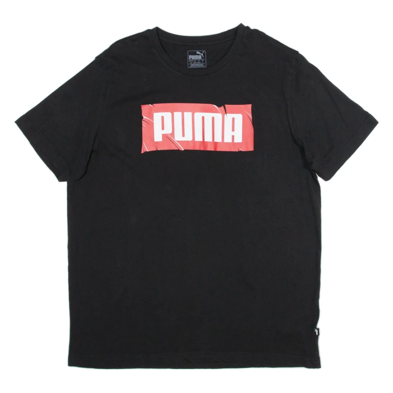 PUMA Mens T-Shirt Black L (NN1-200924-14844)