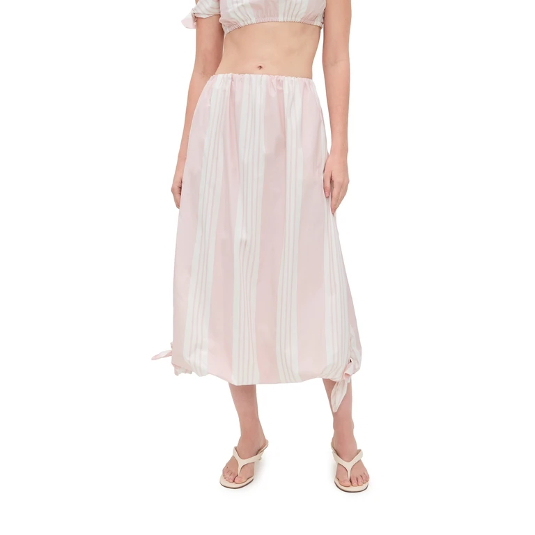 POSSE Rosie Bubble Skirt Pink Stripe XL