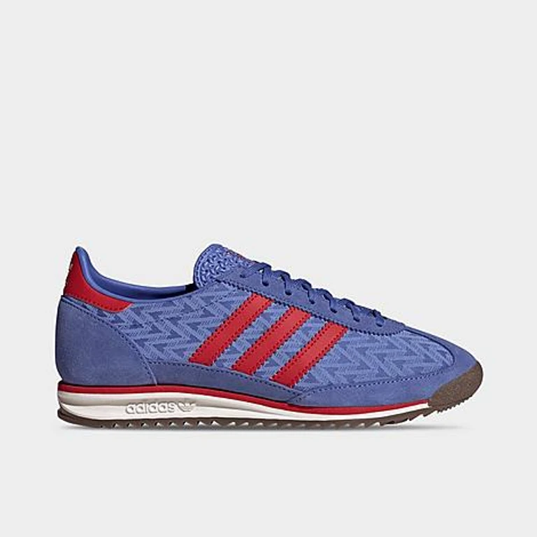adidas Women's Originals SL 72 OG Casual Shoes in Real Lilac/Better Scarlet/Off White Size: 5.0