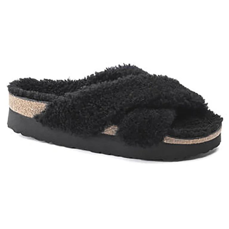 Women's Daytona Platform Teddy Shearling Sandals