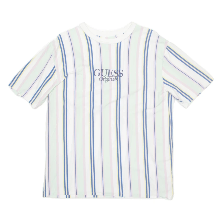 GUESS Mens T-Shirt Green M