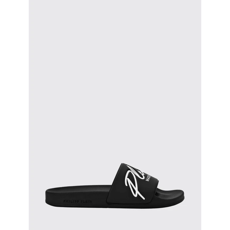 Rubber Slides with Contrasting Printed Logo (UABSUSG0019PXV001N02)