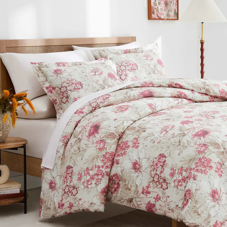 Skye 300 Thread-Count 100% Cotton Duvet Cover Set