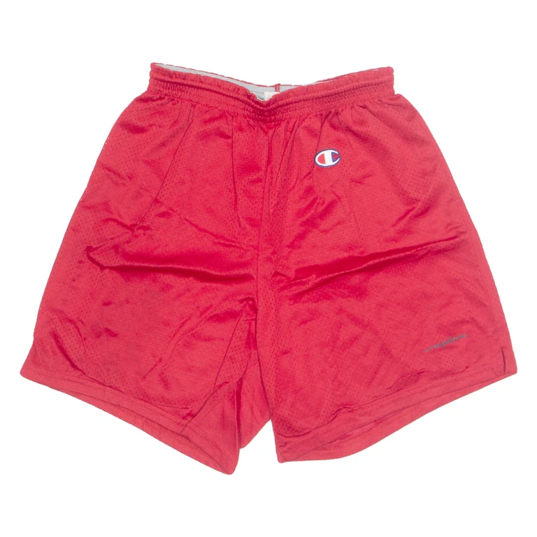 CHAMPION Mens Sports Shorts Red M W25