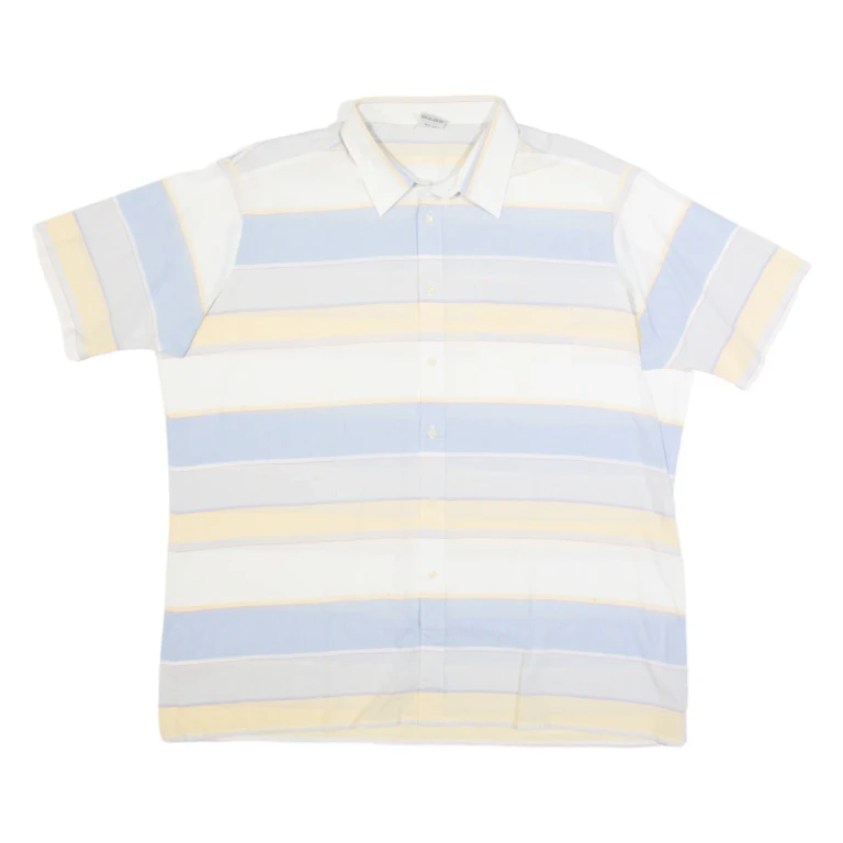 Mens Shirt Blue Striped XL