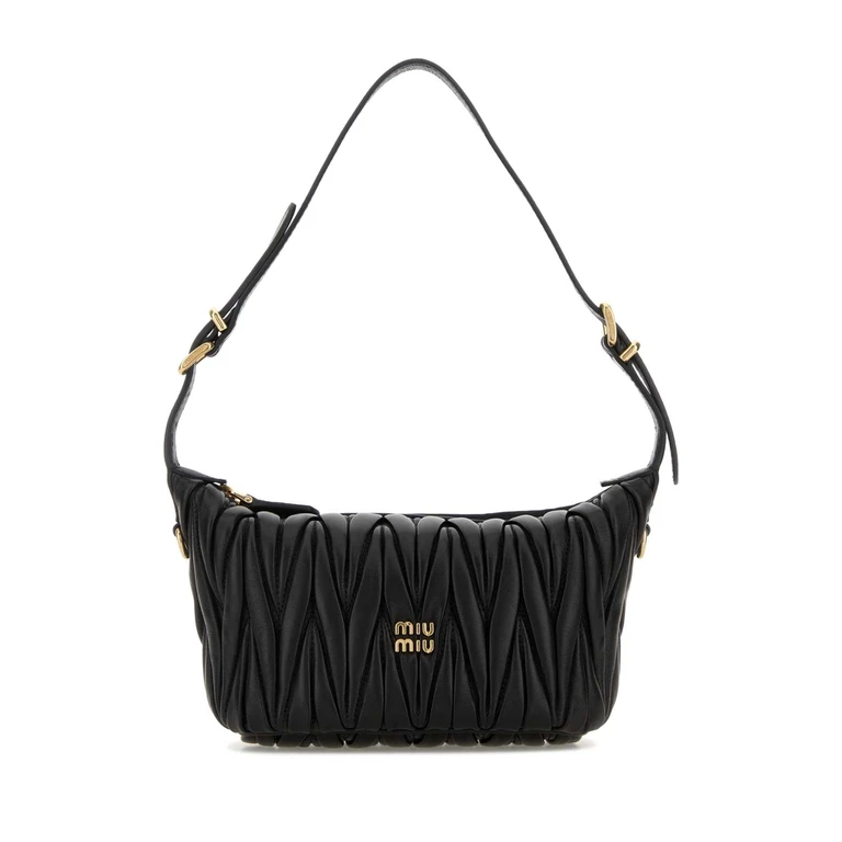 Black Leather Handbag Nero Borse A Mano - Women
