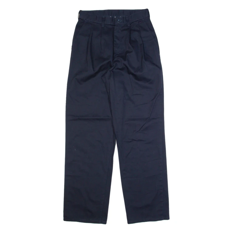DICKIES Workwear Womens Trousers Blue Regular Straight W28 L32