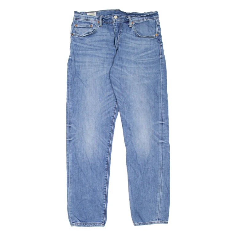 LEVI'S 512 BIG E Jeans Mens Blue Slim Tapered Stone Wash W32 L32